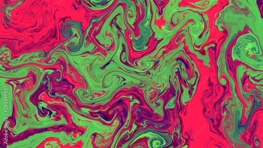 Abstraction painted in oil. Colorful texture background. Multicolored wallpaper graphic design. Pattern for creating artworks and prints. Crazy bright colors style. Digital watercolor effect.