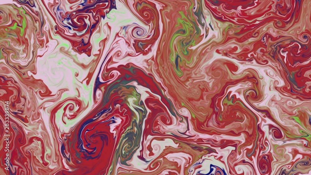 Abstraction painted in oil. Colorful texture background. Multicolored wallpaper graphic design. Pattern for creating artworks and prints. Crazy bright colors style. Digital watercolor effect.