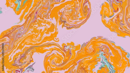 Obraz na płótnie Abstraction painted in oil. Colorful texture background. Multicolored wallpaper graphic design. Pattern for creating artworks and prints. Crazy bright colors style. Digital watercolor effect. w salonie