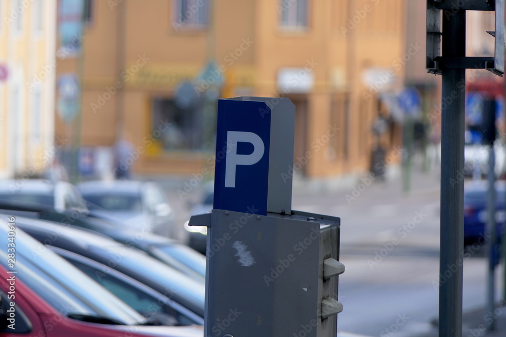 Parkautomat Parkplatz