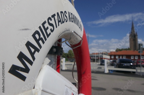 Mariestad Hafen Rettungsring photo