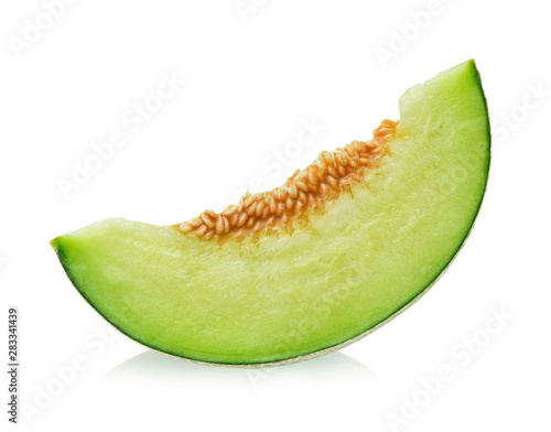Fotografi melon isolated on white background.
