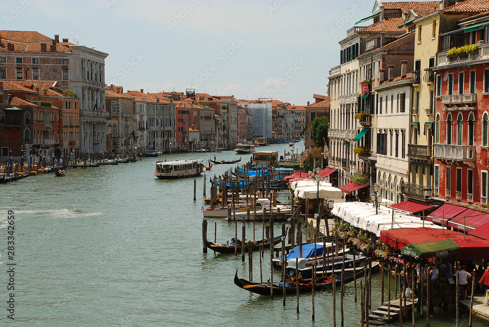 View from Rialto Bridge, Venice, Italy
