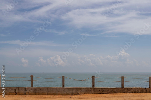 pier and blue sky in haikou, hainan, chinа © zaoark
