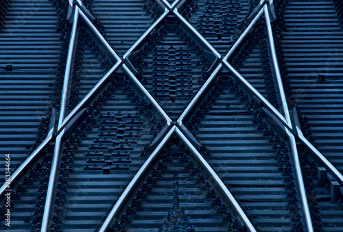 Crossing train tracks