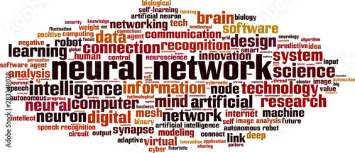 Neural network word cloud