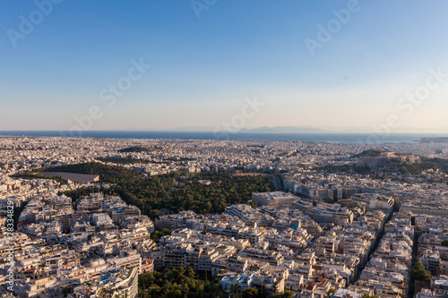 aerial view of athens from lycabettus hill © Tony