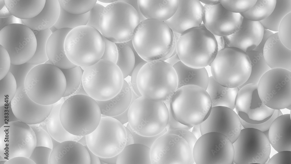abstract design of grey balls for 4k resolution wallpaper