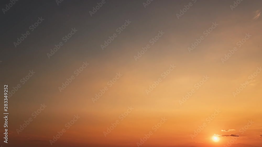 Evening Sunset. Natural Bright Sun In Dramatic Sky In Various Colours. Time Lapse Time-lapse Timelapse Evening Sunset. Natural Bright Sun In Dramatic Sky In Various Colours. Time Lapse Time-lapse Timelapse