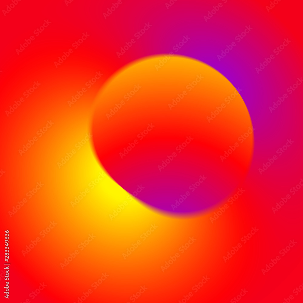 Glowing abstract shape background.