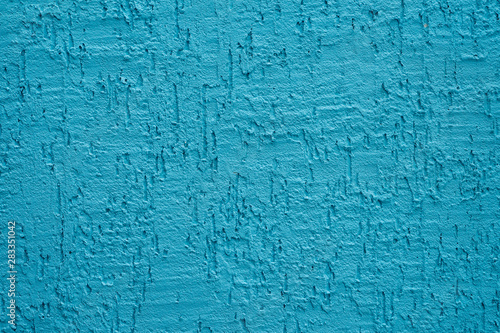 Blue cement wall,Rough surface look like blue sand.Background texture design. Old light blue cement texture and background