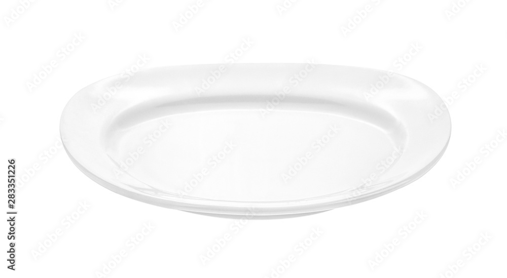 empty plate isolated on white background. empty plate isolated on white background.