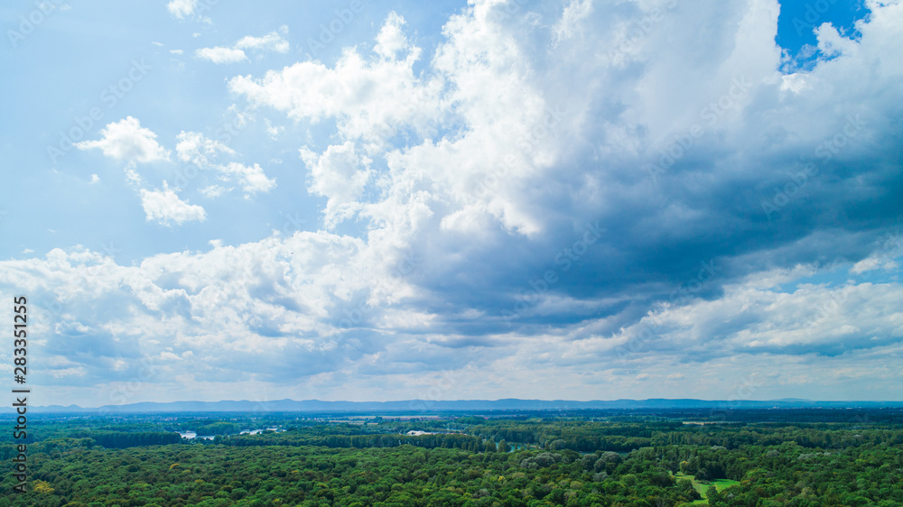 Aerial View of Green Park and Sky Aerial View of Green Park and Sky