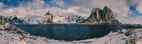 Hamnoy winter panorama © Roxana