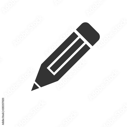 Icon Pencil Black. vector. Illustrator. on white background. symbol