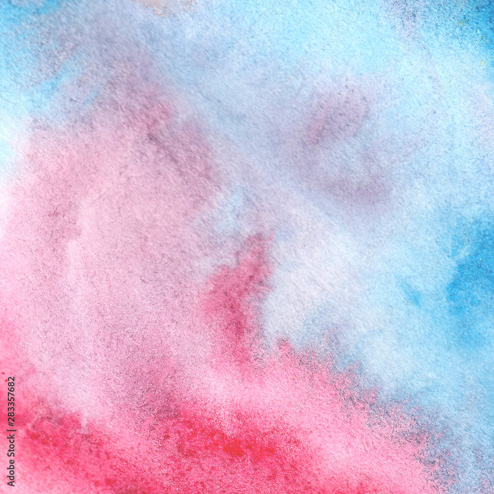 Watercolor background blue, purple, pink, purple. Clouds at sunset. Ideal for cards and invitations. Watercolor background blue, purple, pink, purple. Clouds at sunset. Ideal for cards and invitations.