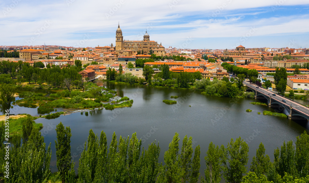 Cityscape of Spanish city Salamanca