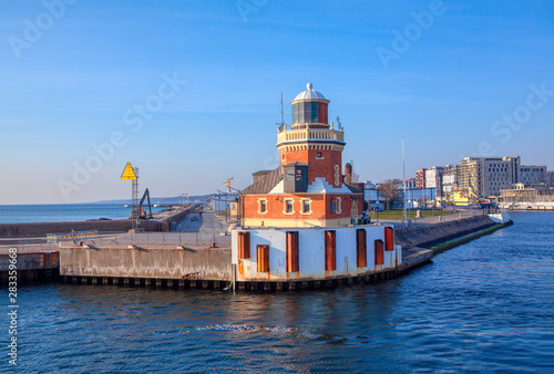 Harbour and lighthouse of Helsingborg