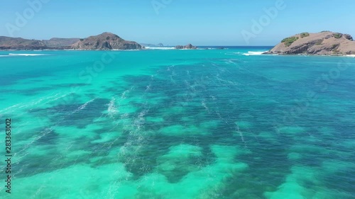 Beautiful tanjung aan beach in southern Lombok