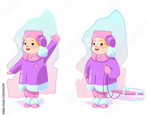 Children in winter (girl)