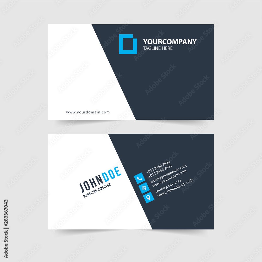 modern simple business card template collection