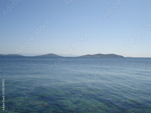 sea blue sky islands photo