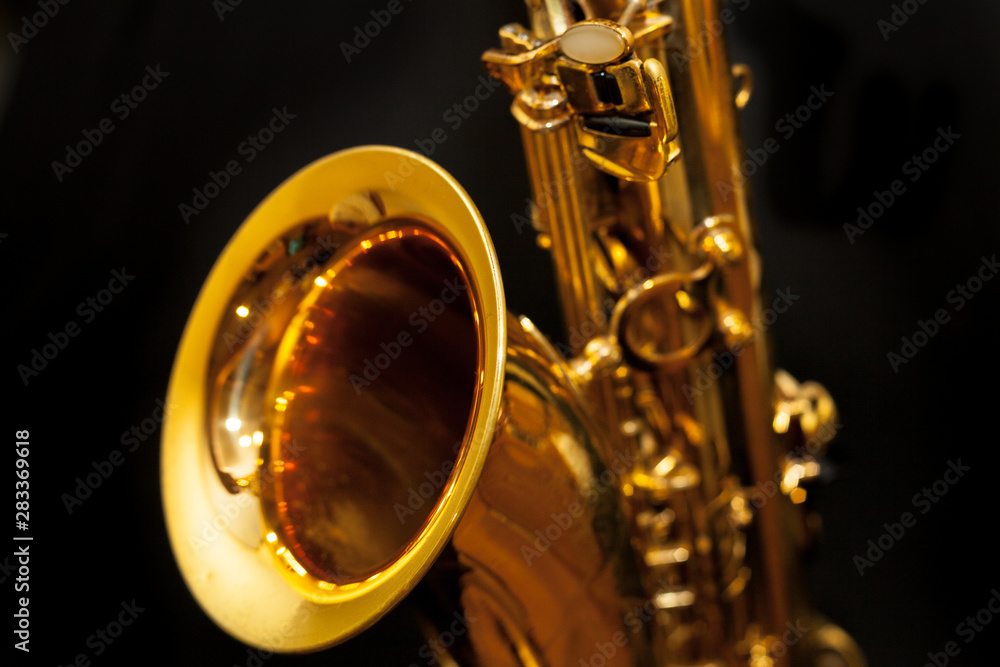 Obraz premium Instrumento musical saxofón