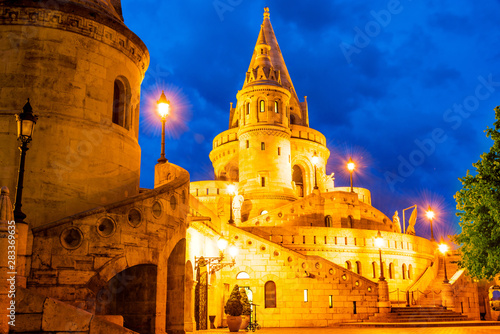 Fisherman's Bastion on the Castle hill in Budapest, Hungary