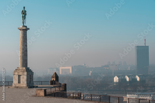 Victor monument at Kalemegdan fortress in Belgrade, Serbia  © bunusevacb