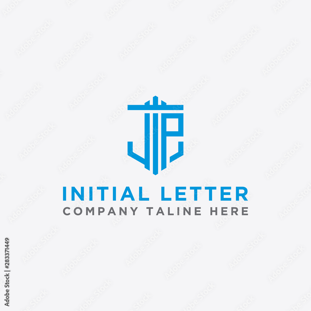 company logo design inspiration from the initial letters JP logo icon. -Vectors company logo design inspiration from the initial letters JP logo icon. -Vectors
