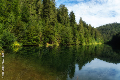 Kinzig drinking water reservoir in the northern Black Forest, the famous coniferous forest in Baden-Wuerttemberg, Germany