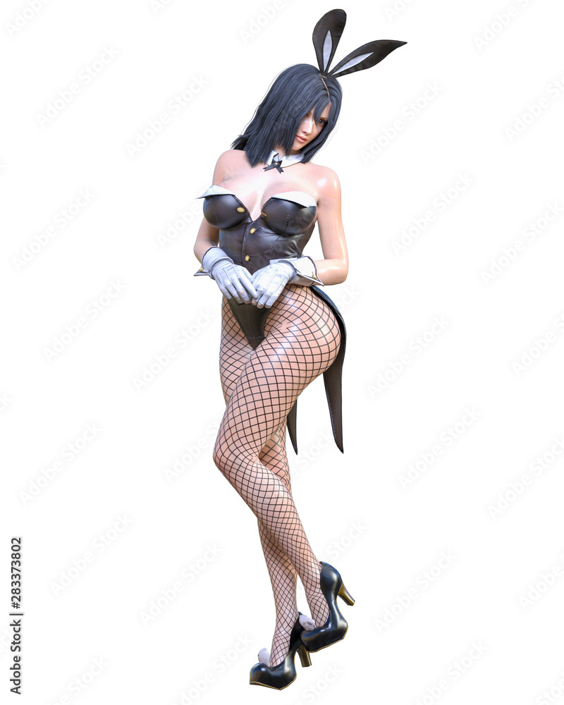 3D comics cosplay anime bunny girl. 3D comics cosplay anime bunny girl.