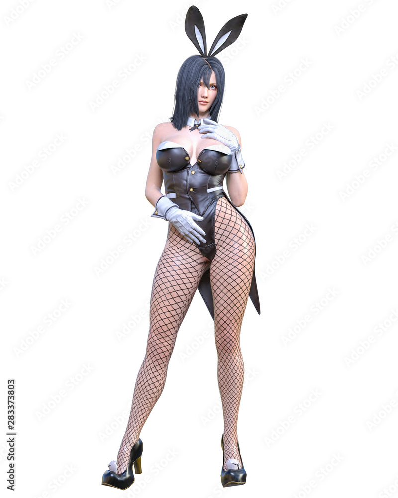 3D comics cosplay anime bunny girl. 3D comics cosplay anime bunny girl.
