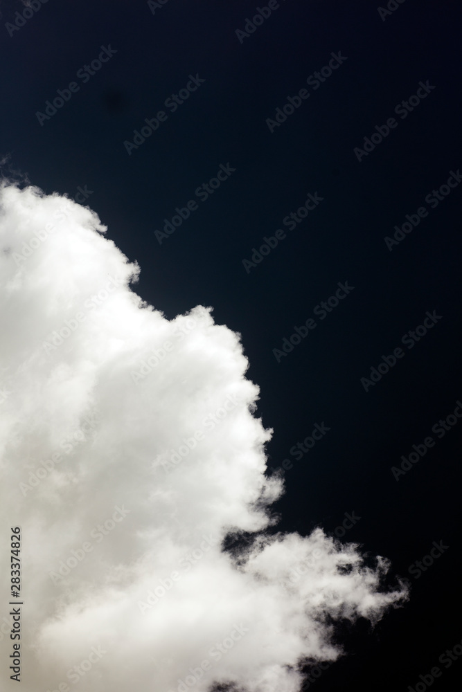 Black sky with white clouds dark mood space art fifty megapixels Black sky with white clouds dark mood space art fifty megapixels