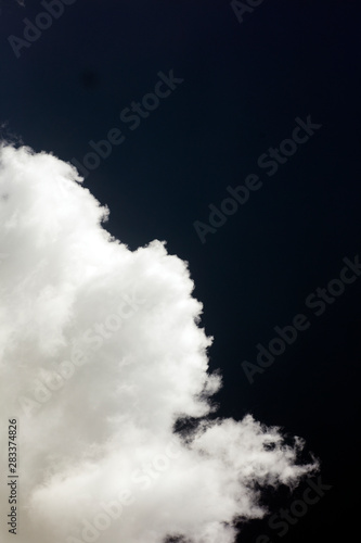 Black sky with white clouds dark mood space art fifty megapixels