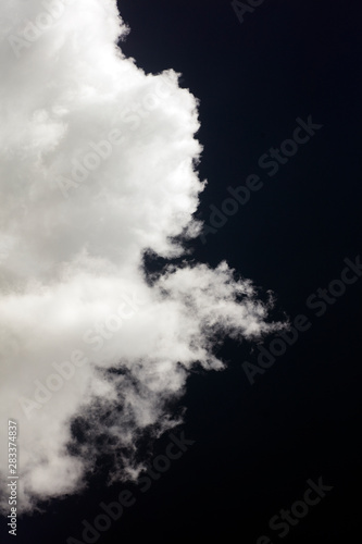 Black sky with white clouds dark mood space art fifty megapixels