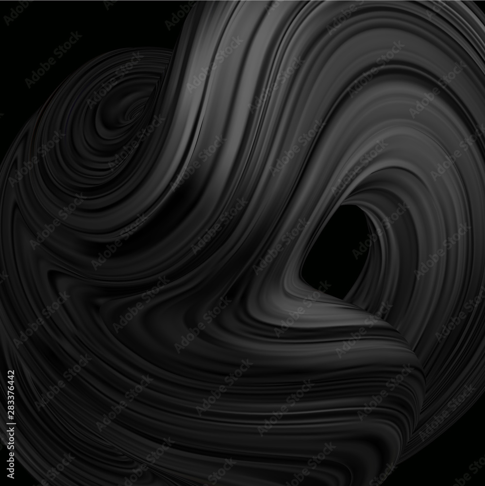 Square background with 3D rendered flow digital art in motion. Square background with 3D rendered flow digital art in motion.
