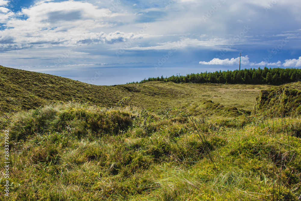 view over the beautiful landscape of Serra Devassa, Sao Miguel Island, Azores, Portugal view over the beautiful landscape of Serra Devassa, Sao Miguel Island, Azores, Portugal