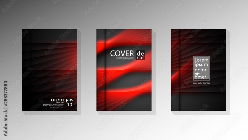 Fototapeta premium Vector collection of book cover backgrounds. eps 10 vector design illustrations