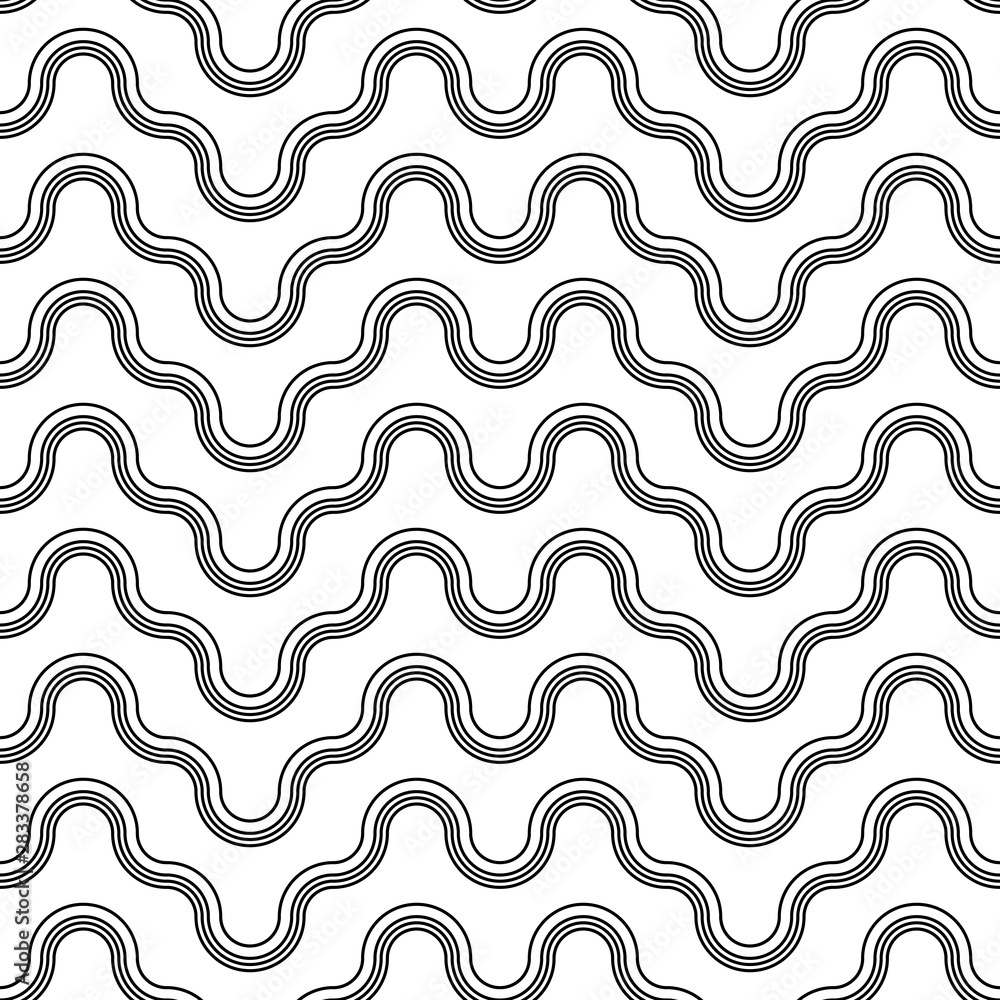 Design seamless waving pattern Design seamless waving pattern