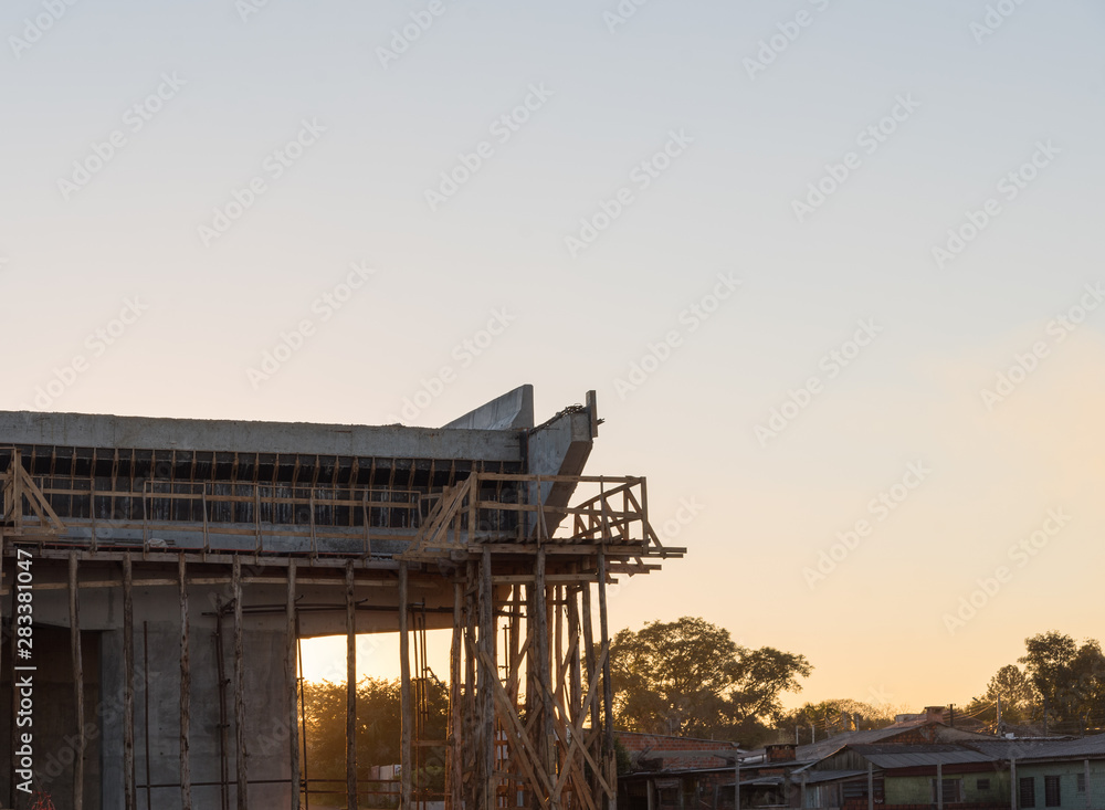 The Road viaduct under construction 04