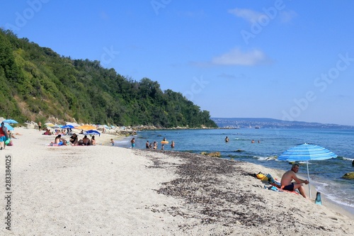 Beach Fichoza near Varna (Bulgaria). Travel 11 August 2019.