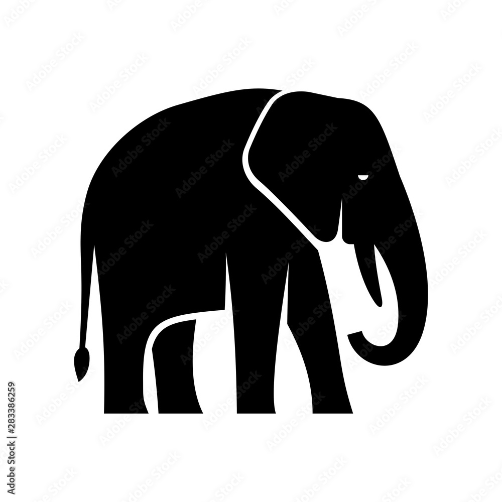 Obraz premium Elephant logo. Icon design. Template elements