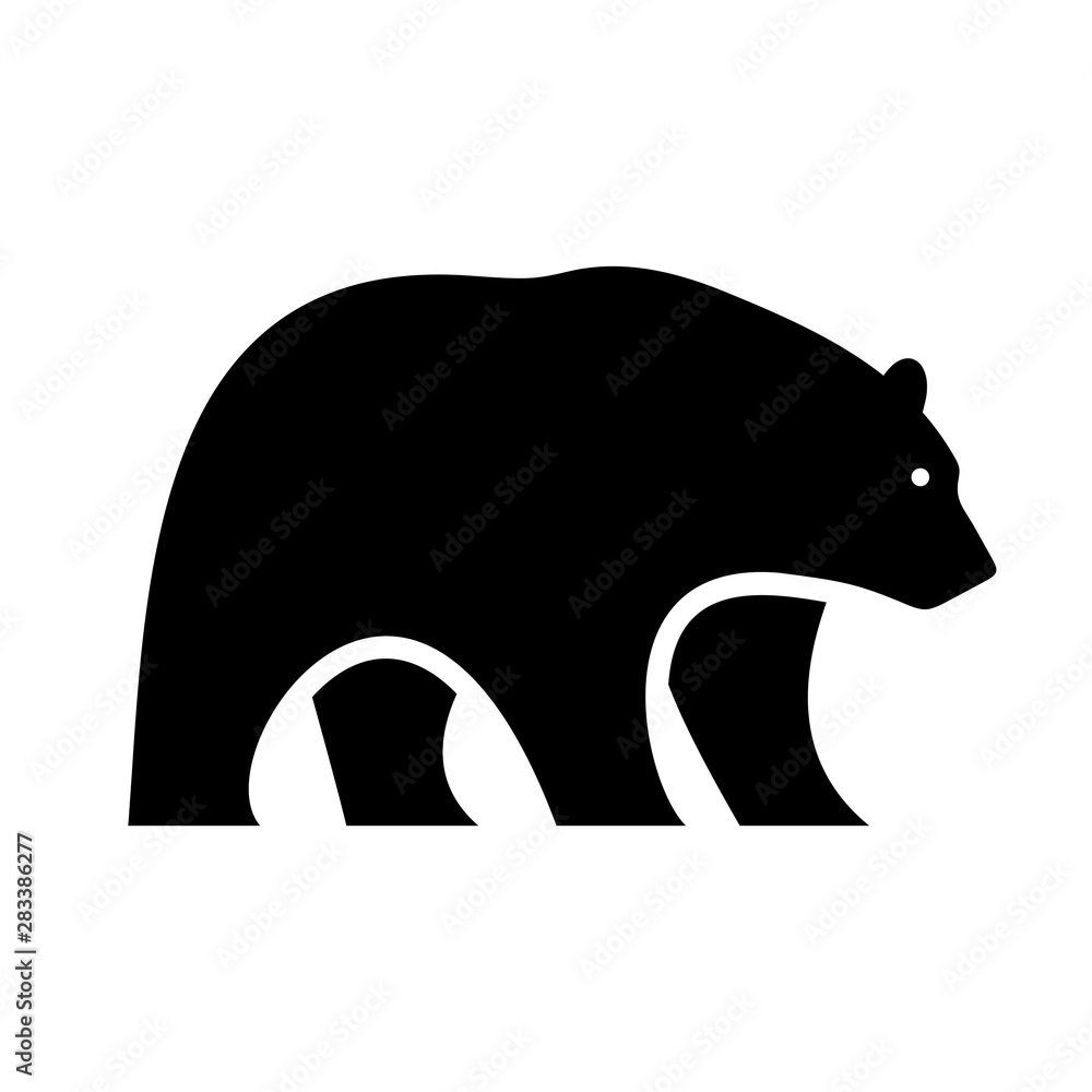 Obraz premium Bear logo. Icon design. Template elements