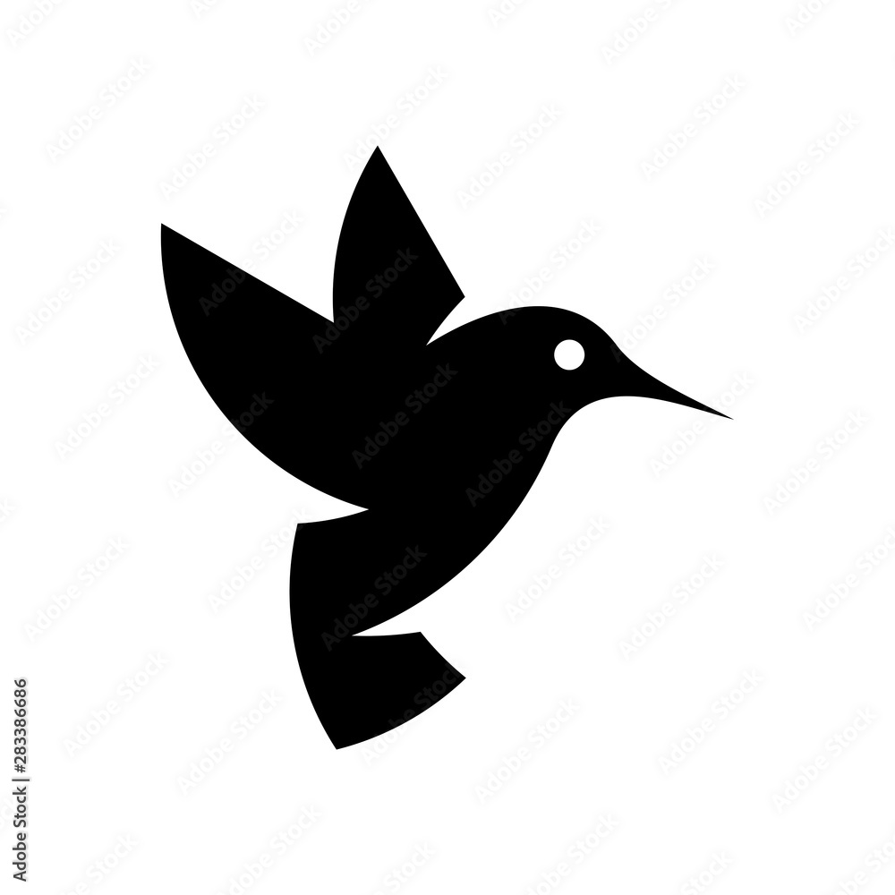 Hummingbird logo. Icon design. Template elements Hummingbird logo. Icon design. Template elements