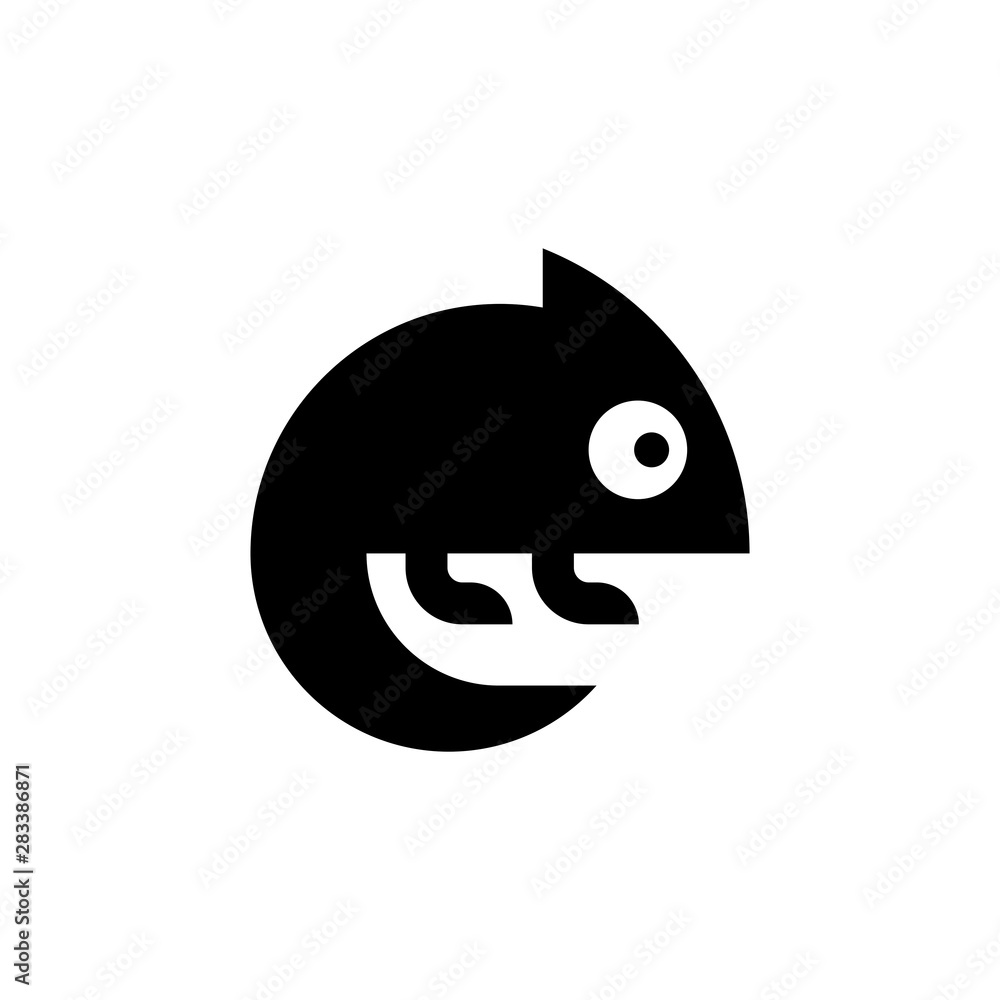 Chameleon Logo. Icon design. Template elements Chameleon Logo. Icon design. Template elements
