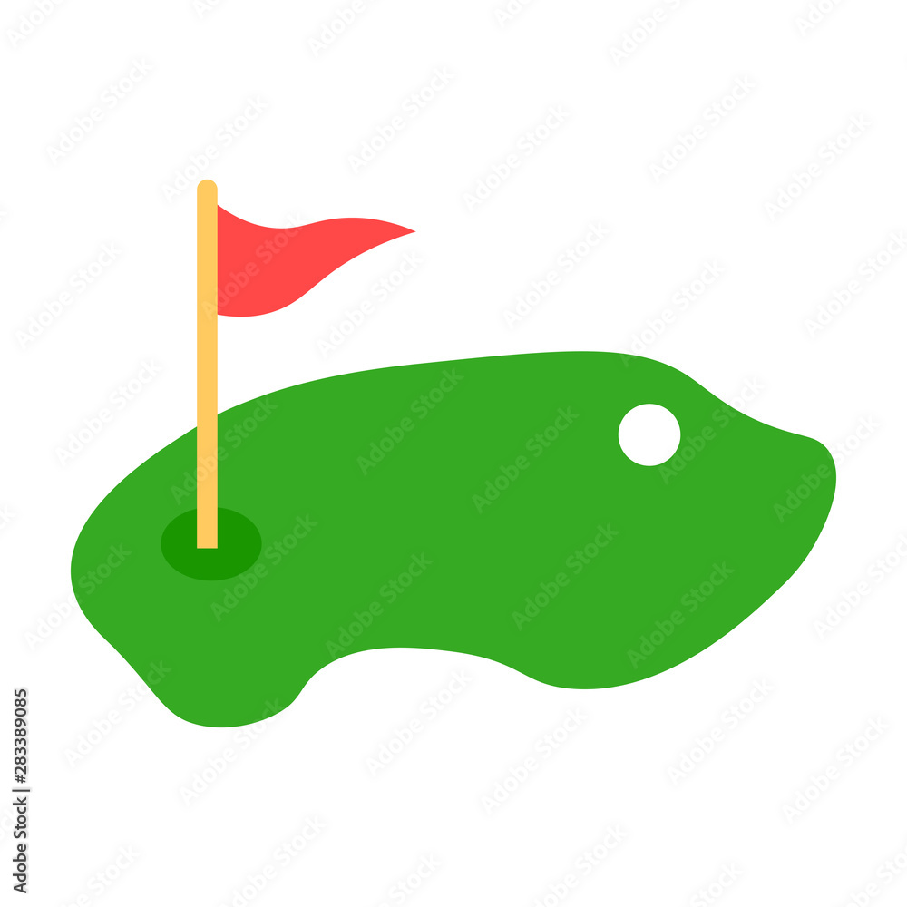 Golf vector icon, game symbol Golf vector icon, game symbol