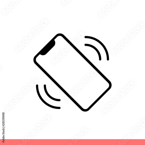 Smartphone vibration vector icon, ringer mobile symbol