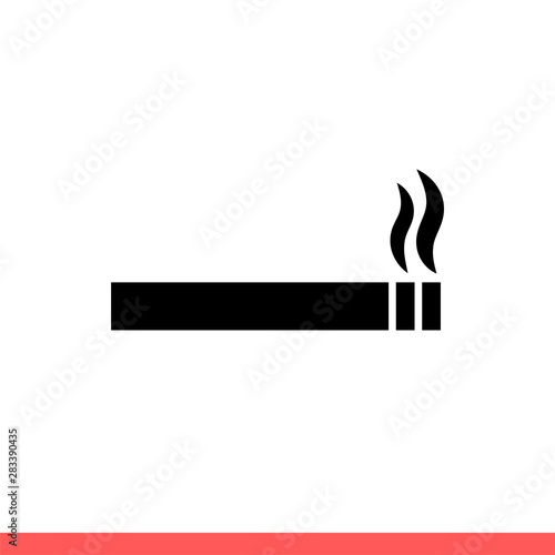 Smoking vector icon, cigarette symbol