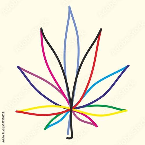 Medical marijuana. Cannabis leaf logo design, Marijuana Leaf Figure Logo. location icon For Multi purpose. Vector Illustration.